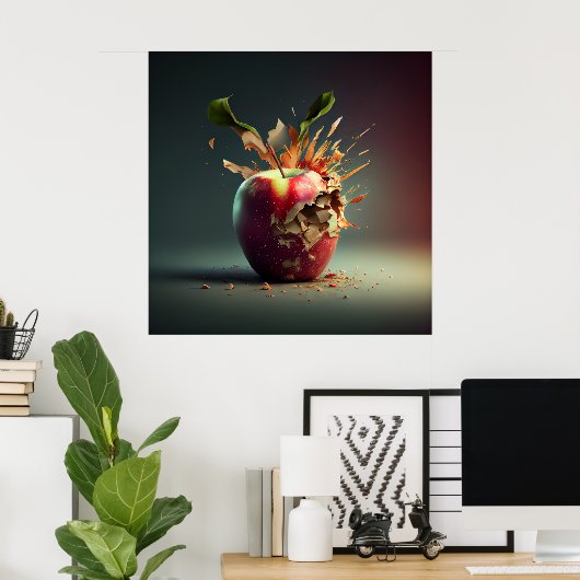 Poster Pomme (Bureau à domicile)