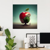 Poster Pomme (Bureau à domicile)