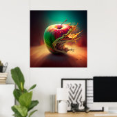 Poster Pomme (Bureau à domicile)