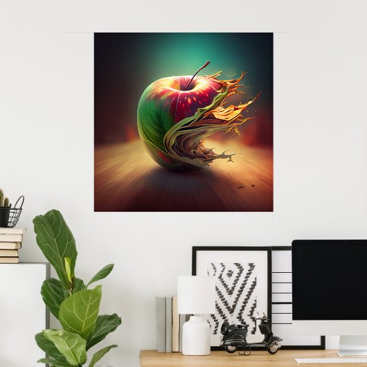 Poster Pomme (Bureau à domicile)