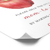 Poster Pomme - Aider la future maman occupée destinataire (Coin)
