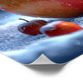 Poster Pomme dans la neige (Coin)