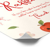 Poster Pomme de mon Baby shower oculaire Déchets Raffle (Coin)