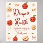 Poster Pomme de mon Baby shower oculaire Déchets Raffle (Devant)