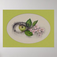 Pomme de mon oeil L'art du dessin surréaliste Vert
