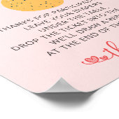 Poster Pomme de mon papier calciné (Coin)