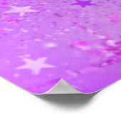 Poster Pomme de Neige violette Bienvenue Signal de fête d (Coin)