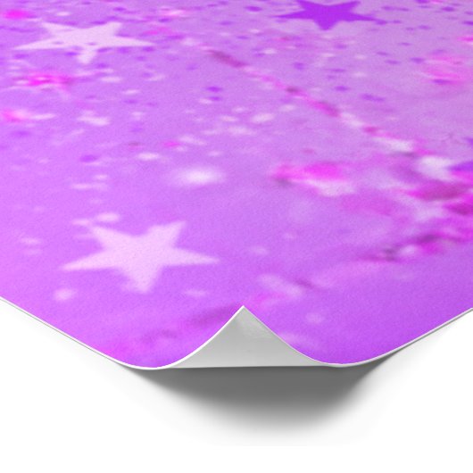 Poster Pomme de Neige violette Bienvenue Signal de fête d (Coin)