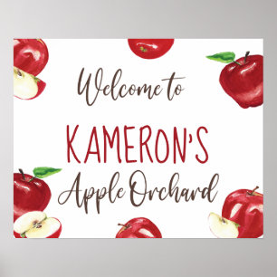 Poster Pomme de Nos Yeux, Panneau de Bienvenue pour l'Ann
