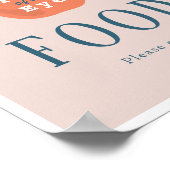 Poster Pomme de notre oeil fille rose 1er Anniversaire Sy (Coin)