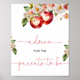 Poster Pomme de notre panneau de conseils oculaires