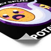 Poster Pomme de terre Éffrayante purée - Halloween mignon (Coin)