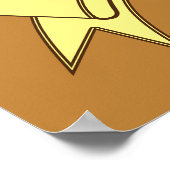 Poster Pomme de terre joyeuse personnalisée (Coin)