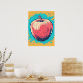 Poster Pomme éclatante (Cuisine)