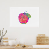 Poster Pomme étincelante Pop Art (Cuisine)