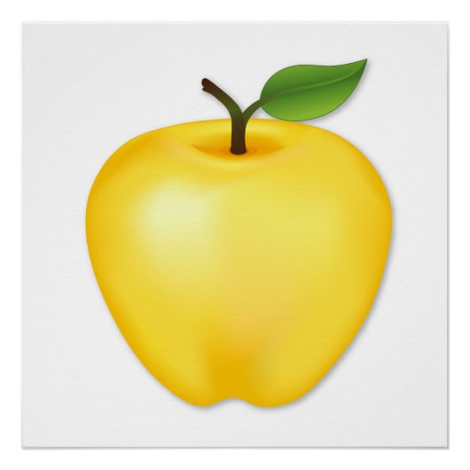 Poster Pomme Golden Delicious (Devant)