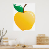 Poster Pomme jaune dorée (Cuisine)