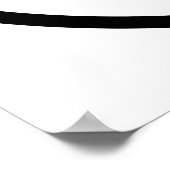 Poster Pomme noire et blanche. (Coin)