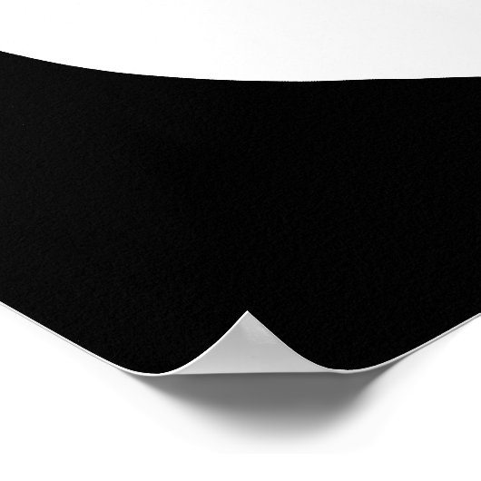 Poster Pomme noire et blanche (Coin)