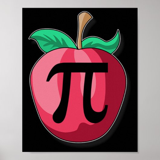 Poster Pomme Pi Funny Enseignant Math Thanksgiving Jour G (Devant)