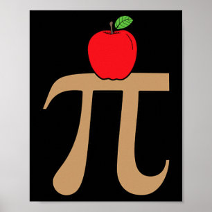 Poster Pomme Pie Pi Math Pun