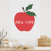 Poster Pomme rouge de New York (Cuisine)