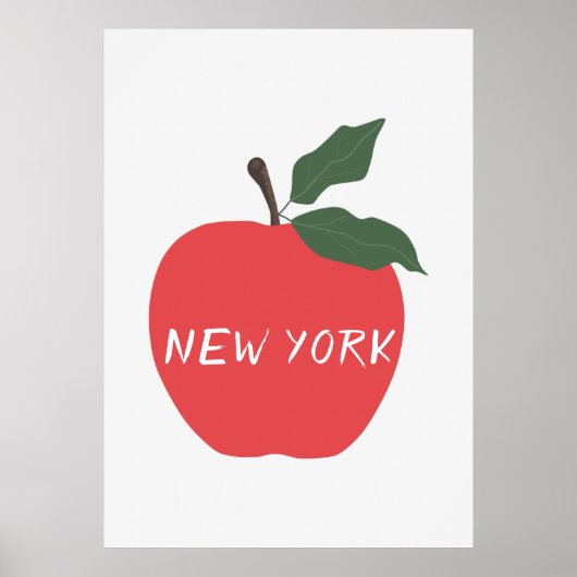 Poster Pomme rouge de New York (Devant)