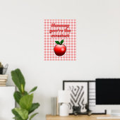 Poster Pomme rouge délicieuse (Bureau à domicile)