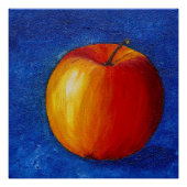 Poster Pomme rouge - Peinture de la vie morte (Devant)