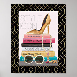 Poster Pomme sauvage   Icône Style - Gold Stiletto