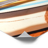 Poster Pomme - Style d'illustration (Coin)