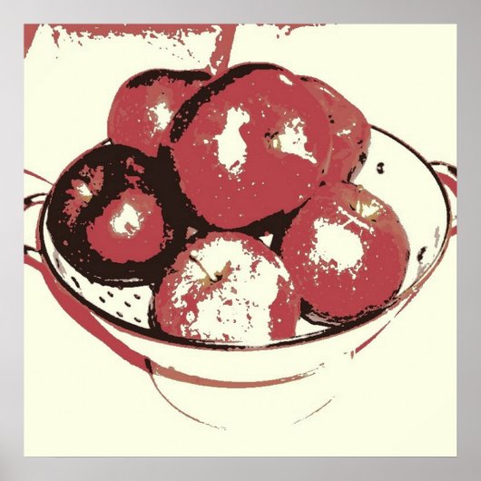 Poster Pommes d'art pop (Devant)