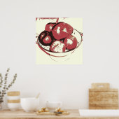 Poster Pommes d'art pop (Cuisine)