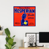 Poster Pommes de fruits de l'Héperia (Bureau à domicile)
