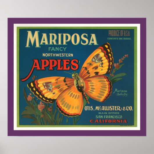 Poster Pommes de Mariposa (Devant)