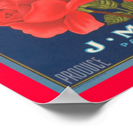 Poster Pommes de marque rose (Coin)