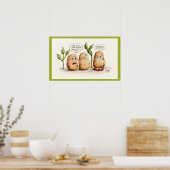 Poster Pommes de terre amusantes (Cuisine)