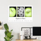 Poster Pommes et astres (Bureau à domicile)