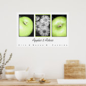 Poster Pommes et astres (Cuisine)