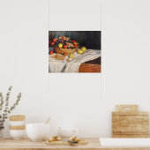 Poster Pommes et raisins (1879-1880) par Claude Monet (Cuisine)