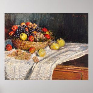 Poster Pommes et raisins (1879-1880) par Claude Monet