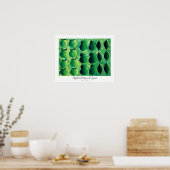 Poster Pommes poires et Limes peinture (Cuisine)