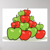 Poster Pommes rouges et vertes (Devant)