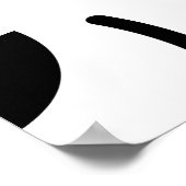 Poster Pommes rouges : Motif texturé doré. (Coin)