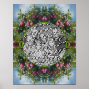 Poster Pommes Rouges Sur Arbre Créer Votre Propre Photo