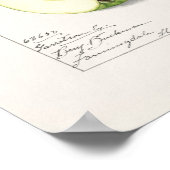 Poster Pommes vertes (Malus Domestica) Peinture aux fruit (Coin)