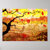 Poster Pommier aux fruits rouges - oeuvre Paul Ranson (Devant)