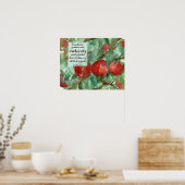 Poster Pommier Écriture Biblique Ecclésiaste 2:5 (Cuisine)