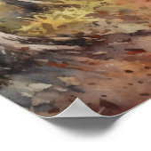 Poster Pommier Grosse pendant la saison de récolte (Coin)