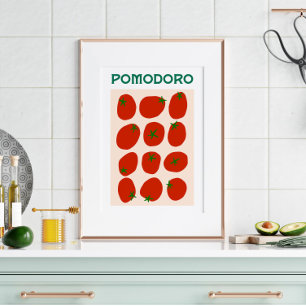 Poster Pomodoro Italien Tomato Retro Style Vintage modern